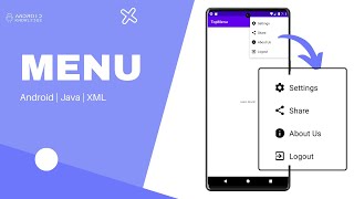 How to Create Menu in Android Studio using Java | Android Knowledge