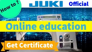 【JUKI official e-learning】 Online education for sewing machine