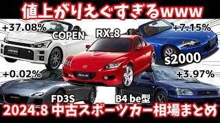 【RX8】またしても値上がりか!?2024.8月の中古スポーツカー相場まとめ #rx8 #車 #中古車 #mazda #ポリッシャー #洗車#diy