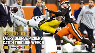 HIGHLIGHTS: Every George Pickens catch through Week 8 | Pittsburgh Steelers