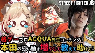 【 ストリートファイター6 】エドモンド本田のもっと強い動きあるってマ⁉格ゲープロACQUAさんコーチング🔥【  瀬島るい┋ななしいんく】