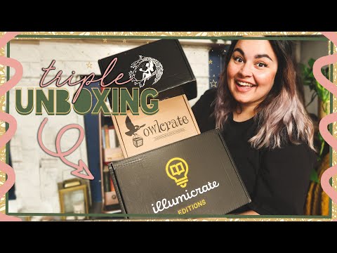 TRIPLE UNBOXING // June Owlcrate & Fairyloot Illumicrate From Blood & Ash Special Edition // 2021