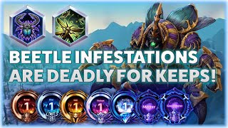 Anubarak Locust Swarm - BEETLE INFESTATIONS ARE DEADLY FOR KEEPS! - B2GM Season 4 2024