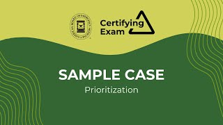CE Sample Case: Prioritization