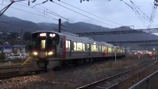 普通広島行き227系山陽線糸崎駅発車