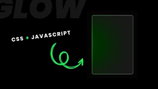 Glowing Border Card on Mousemove using CSS and JavaScript | Javascript Glowing Effect