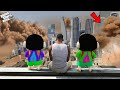 Franklin Survived Sandstorm & Found Lost Shinchan And Pinchan In Gta 5!