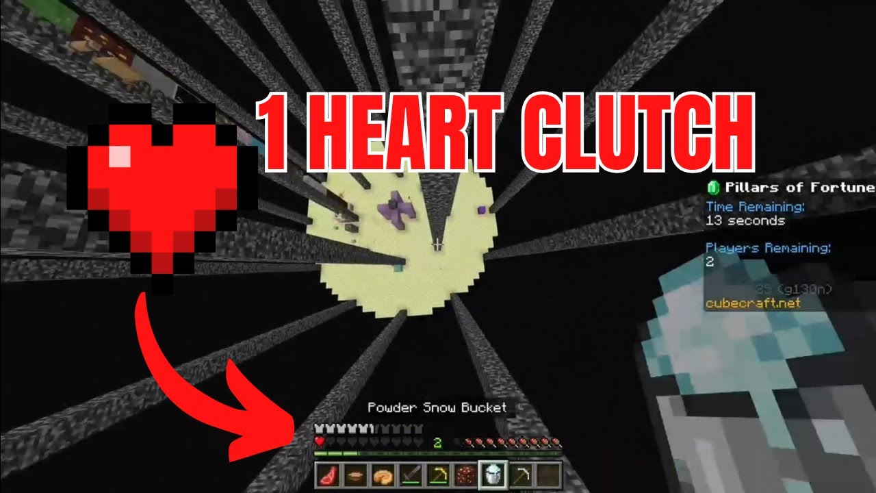 The Best Clutches In Minecraft Clutch Compilation Youtube