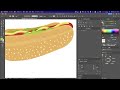 ホットドックのイラストの描き方 イラストレーターの使い方