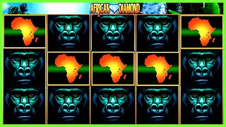 ★★JACKPOT HANDPAY★★$300 BETS★★AFRICAN DIAMOND HIGH LIMIT SLOT MACHINE BUENO DINERO MUSEUM SLOTS