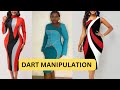 How to cut and sew a dress using dart manipulation