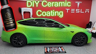 DIY Ceramic Coat on My Tesla Model S Plaid!