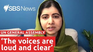 Malala Yousafzai urges world leaders to protect girls' education | SBS News