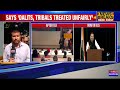 rahul gandhi s take on modi in us dalits tribals treated unfairly shehzad poonawalla slams jibe