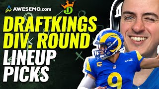 NFL DFS: Build WINNING DRAFTKINGS Divisional Round NFL DFS Lineups w/ Alex Baker