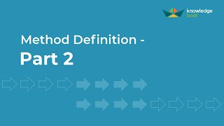 Method Definition - Part 2 | ICSE Computer Applications | Java & BlueJ