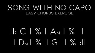 Wham -  Last Christmas (NO CAPO) - Easy Chords Exercise #1