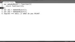 Strict Comparison of Returned Functions - Object-Oriented JavaScript