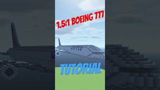 BOEING 777 TUTORIAL! ✈️ #minecrafttutorial #airplane #minecraft #minecrafthowto #777 #boeing #shorts