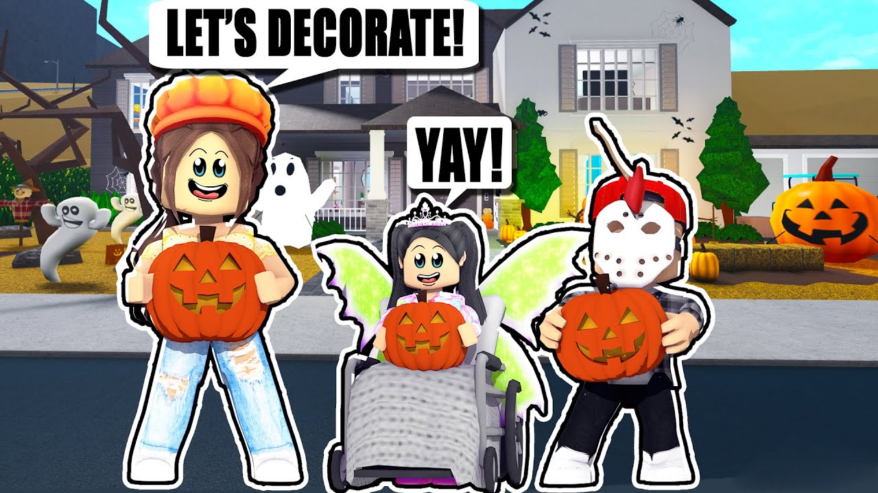 DECORATING OUR HOUSE FOR HALLOWEEN With MY KIDS! - Roblox Roleplay ...