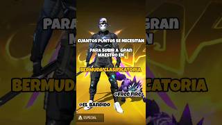 cuantos puntos se necesitan para Gran Maestro en Free Fire #freefire #ff #freefireshorts #parati #ff