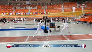 2023 1448 T32 15 F E Individual Plovdiv BUL ZCH RED LOUIS MARIE FRA vs PAWLOWSKA POL