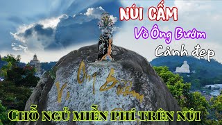 The walking path to Vo Ong Buom has beautiful scenery. Free accommodation at Cam Mountain.