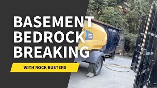 Basement Bedrock Breaking Project Walkthrough Video | Rock Busters