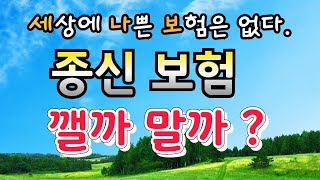 종신보험 가입, 해지하기 전에 반드시 보세요!