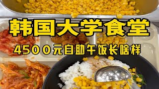 韩国大学食堂4500元自助午饭长啥样！