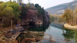 济南仲宫云河村冬日美景！山崖泉水河流风景美！古村老街难忘乡愁