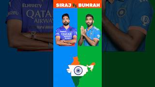 jasprit bumraah vs siraj ? #bumrah #siraj #ipl #cricket #match #shorts #facts #live #viral #trending