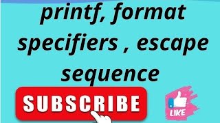 printf function in c, syntax and its working with examples, escape sequence