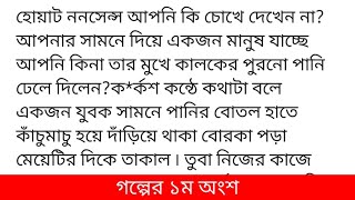 #শুনলাম_বসন্ত_নাকি_আবার_এসেছে#লেখিকা_সিনথিয়া_জাহান#পর্বঃ১হোয়াট ননসেন্স আপনি কি চোখে দেখেন না? আপনা