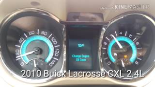 2010 Buick Lacrosse CXL 2.4L  0-60