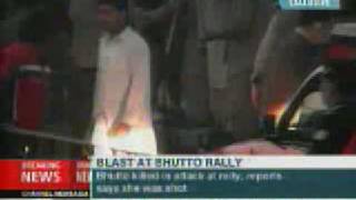 CNA's coverage on Breaking news "bhutto killing"