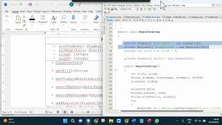 Netbeans Java application(GUI, OOP, DB):Part 5a: Code the array class