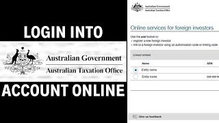 How To Login Into Australia Taxation Account 2024 | Sign In Into ATO Account