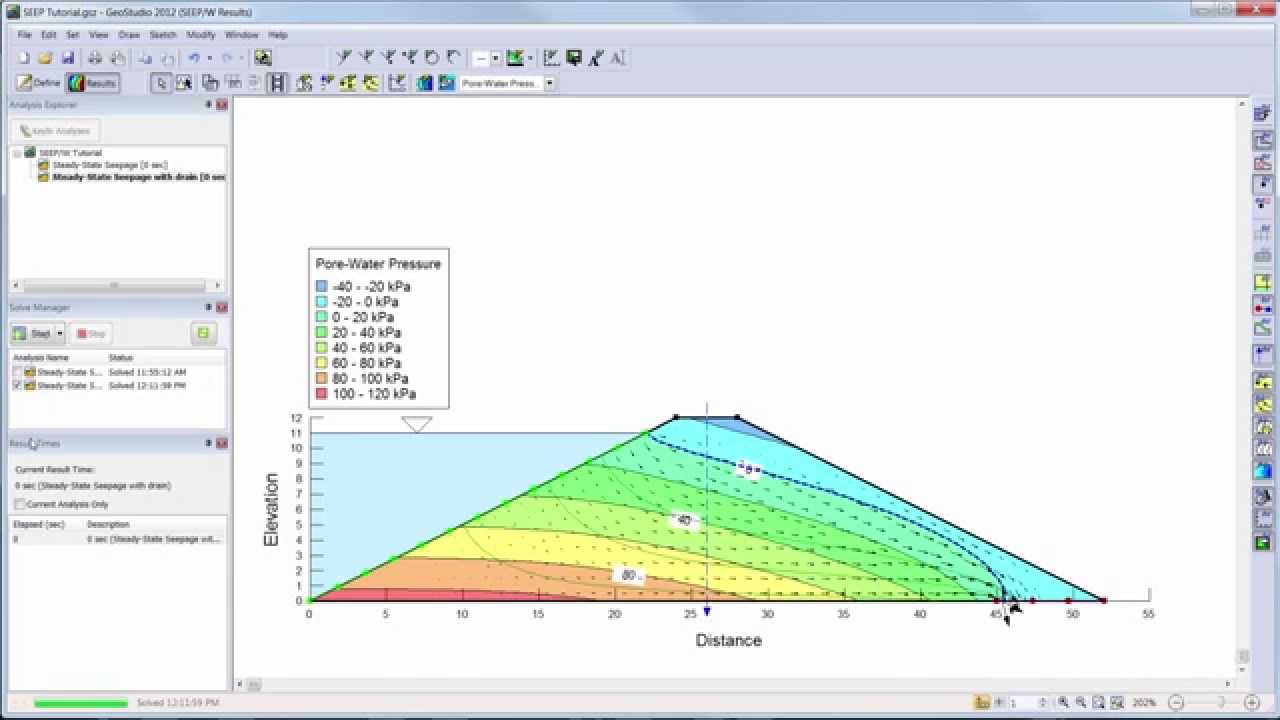 Geostudio 2012 Seep W Tutorial Youtube