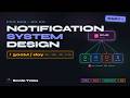 Notification System Design — 500M/day Architecture | SNS, Kafka, Redis (Part 1)