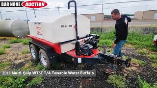 2016 Multi-Quip WT5C T/A Towable Water Buffalo