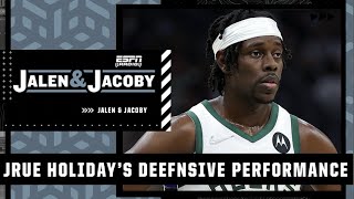 Jrue Holiday’s UNREAL defense leads Bucks to a huge comeback 😤 | Jalen & Jacoby