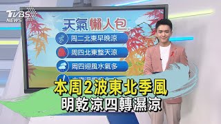 本周2波東北季風 明乾涼四轉濕涼 20231127｜午間氣象│TVBS新聞 @TVBSNEWS01