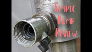 Simple Pump Review. Hand pump water system pump. off grid