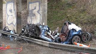 4 morts dans un accident circulation sur l'A36 à Sausheim