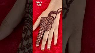 Eid special back hand mehandi design|| Red colour mehndi design #youtubeshorts #trending #video