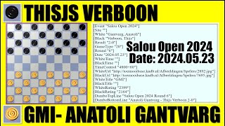 CLÁSSICOS DO JOGO DE DAMAS:   GMI - ANATOLI GANTVARG VS THISJS VERBOON