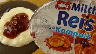 Müller - Rice Pudding With Plum Compote / Milchreis Mit Pflaumenkompott