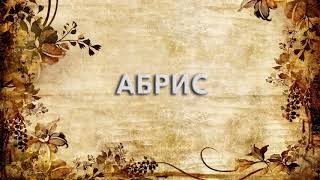 Абрис 📚 - что такое Абрис и как пишется слово Абрис