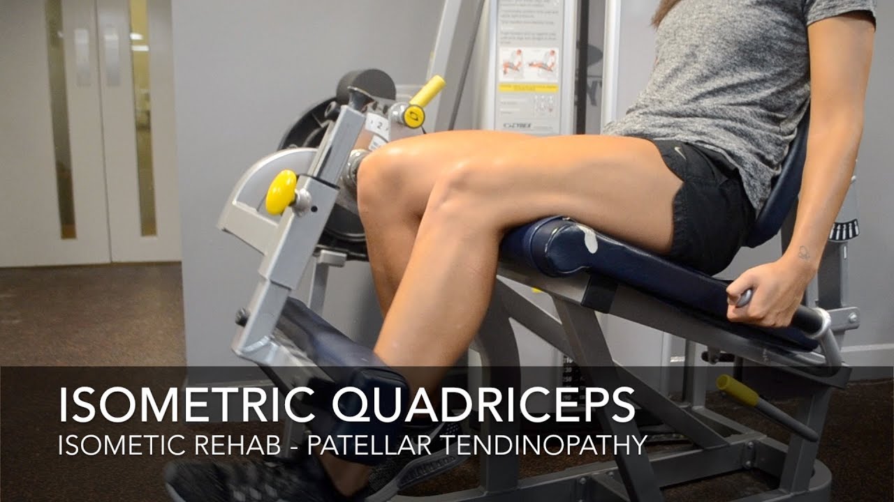 Patellar Tendinopathy Rehab Isometric Exercises Youtube